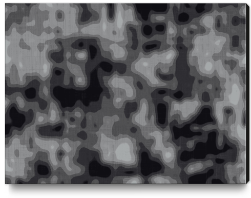 geometric art abstract background in black and white Canvas Print by Timmy333