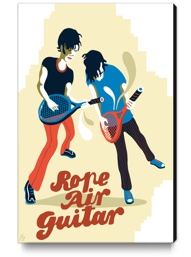 ROPE AIR GUITAR Canvas Print by Francis le Gaucher