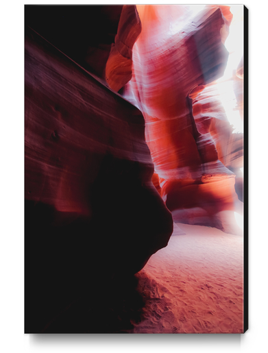 Sandstone cave abstract at Antelope Canyon Arizona USA Canvas Print by Timmy333