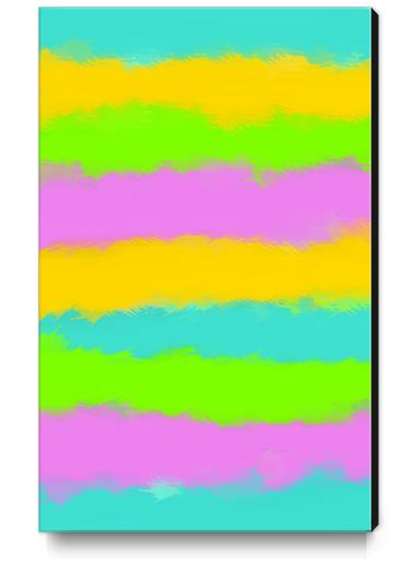 blue yellow pink and blue painting texture abstract background Canvas Print by Timmy333