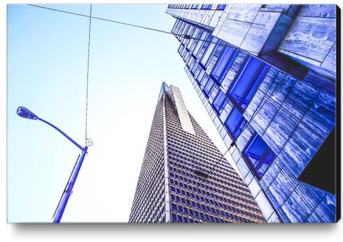 pyramid building and modern building at San Francisco, USA Canvas Print by Timmy333