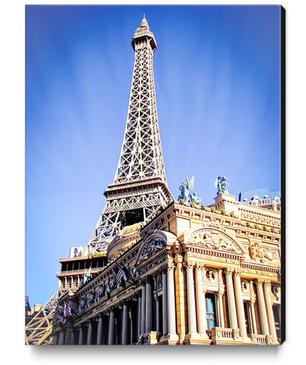 Eiffel tower at Las Vegas, USA with blue sky Canvas Print by Timmy333