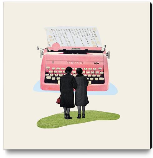 Typewriter Canvas Print by Oleg Borodin