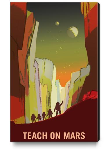 Teach on Mars and its Moons - NASA KSC Space Tourism Poster Canvas Print by Space Travel