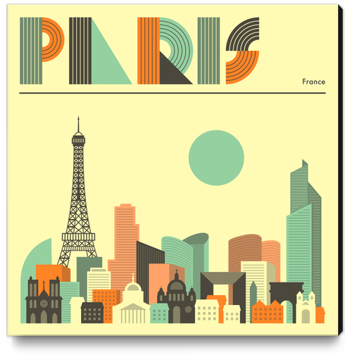 PARIS Canvas Print by Jazzberry Blue