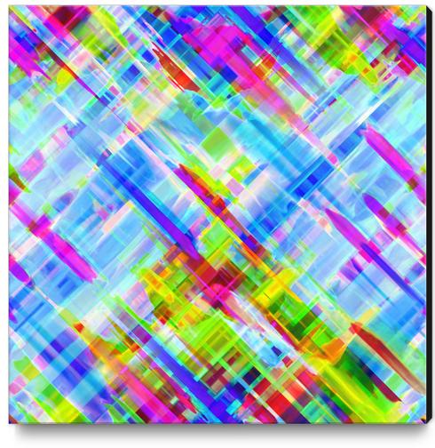 Colorful digital art splashing G468 Canvas Print by MedusArt