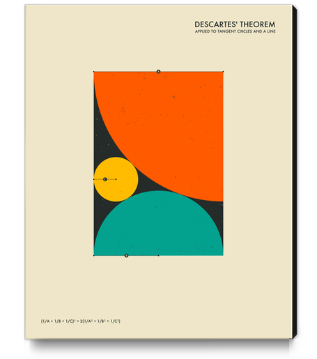 DESCARTES' THEOREM 1 Canvas Print by Jazzberry Blue