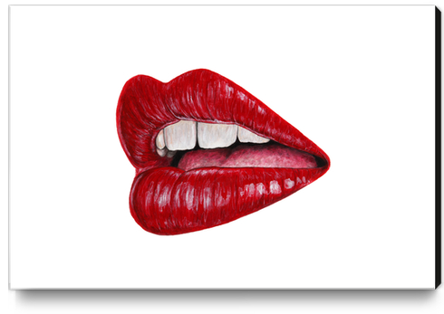 Lips Canvas Print by Nika_Akin