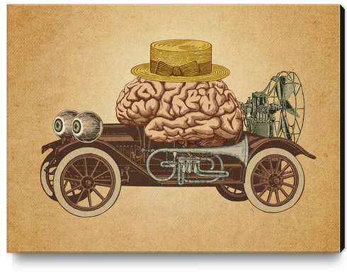 Intelligent Car Canvas Print by Pepetto