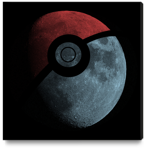 Poke Moon Canvas Print by Tobias Fonseca