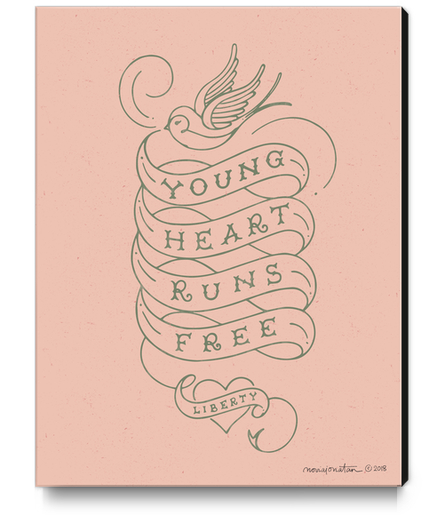 Young Heart Runs Free Canvas Print by noviajonatan