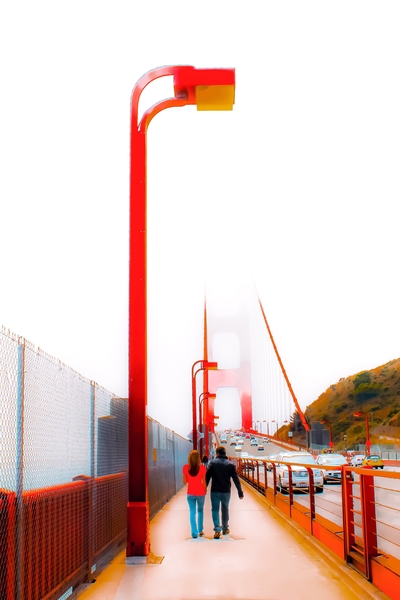 Bridge view at Golden Gate Bridge, San Francisco, USA by Timmy333