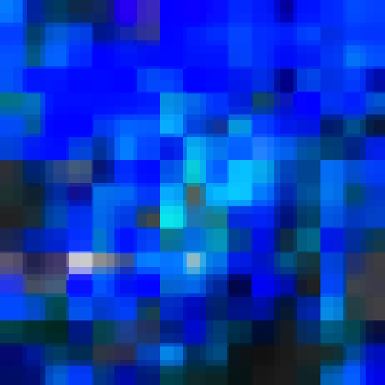 geometric pixel square pattern abstract background in blue by Timmy333