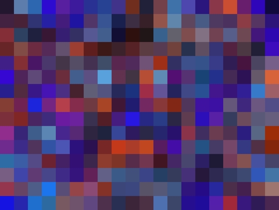 geometric square pixel pattern abstract background in blue purple orange by Timmy333