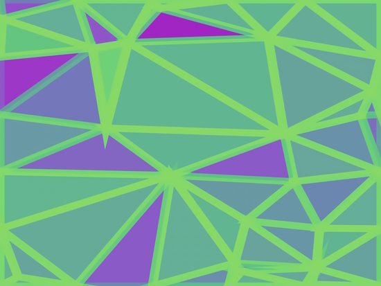 geometric triangle polygon shape abstract background in green and purple by Timmy333