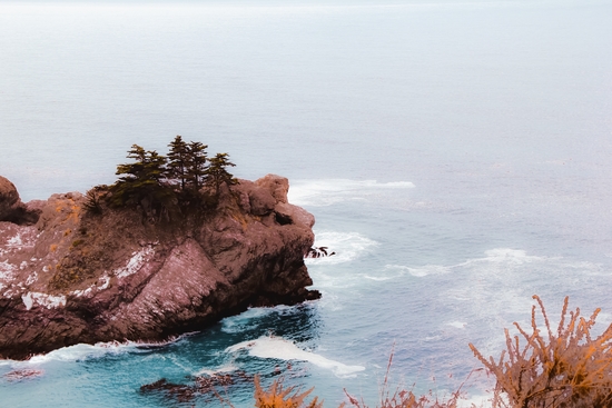 Coastal view at Mcway Falls, Big Sur, Highway 1, California, USA by Timmy333