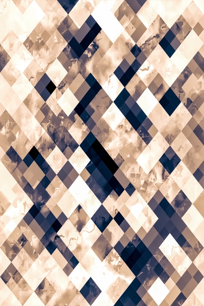 geometric pixel square pattern abstract background in brown by Timmy333