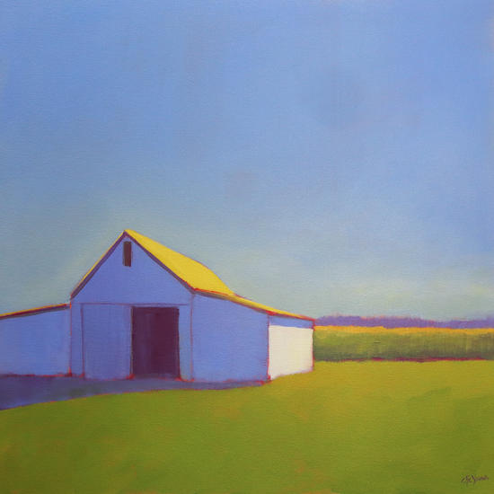 Corn Fields and Moody Blues 1 by Carol C Young. The Creative Barn