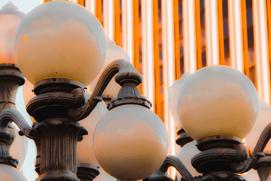 closeup Urban Light LACMA Los Angeles California USA by Timmy333