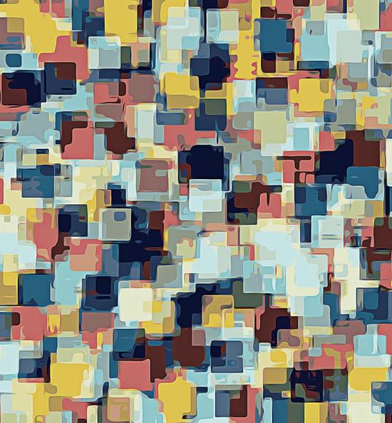 blue yellow and pink square pattern abstract background by Timmy333