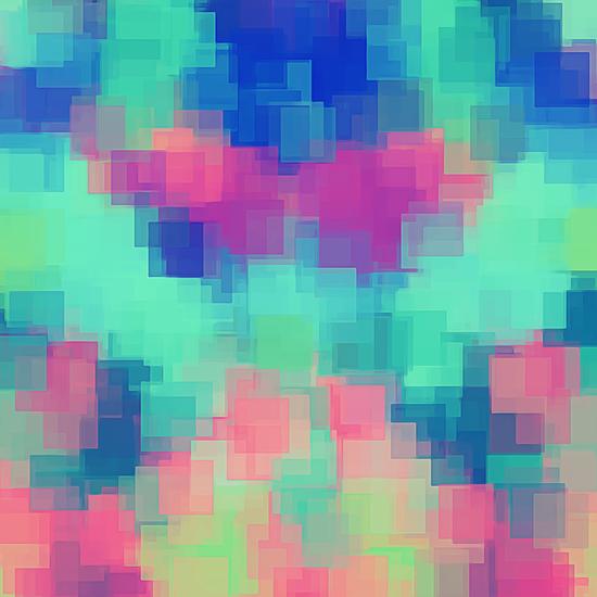 pink blue and green square pattern abstract background by Timmy333