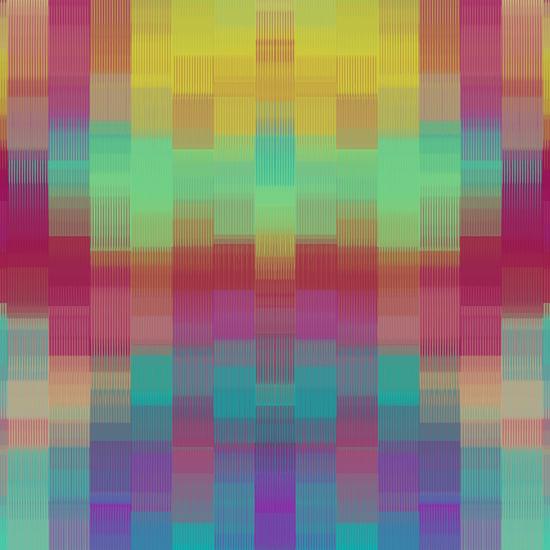 yellow pink blue and purple plaid pattern abstract background by Timmy333