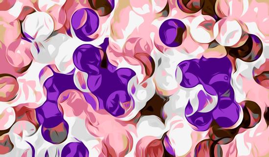 pink and purple circle pattern abstract background by Timmy333