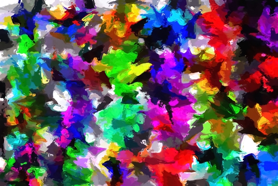 psychedelic splash painting abstract texture in pink blue green yellow red black by Timmy333