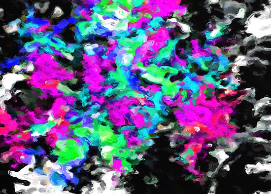 psychedelic splash painting abstract texture in pink purple blue green black by Timmy333