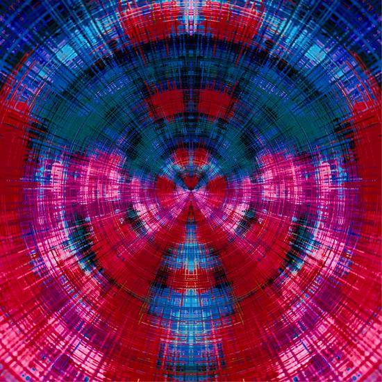 red pink purple and blue circle plaid pattern abstract background by Timmy333