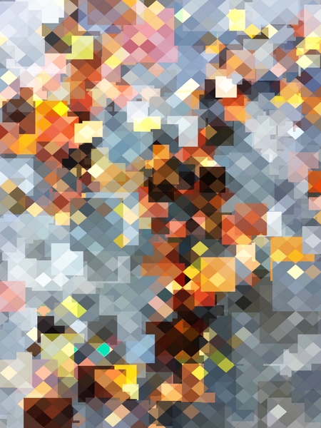 brown geometric square pixel pattern abstract background by Timmy333