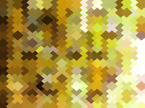 geometric square pixel pattern abstract in yellow and brown by Timmy333