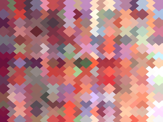 geometric square pixel pattern abstract in red brown green by Timmy333