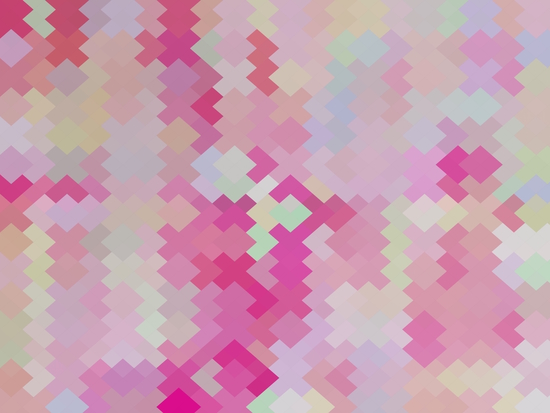 geometric square pixel pattern abstract in pink by Timmy333