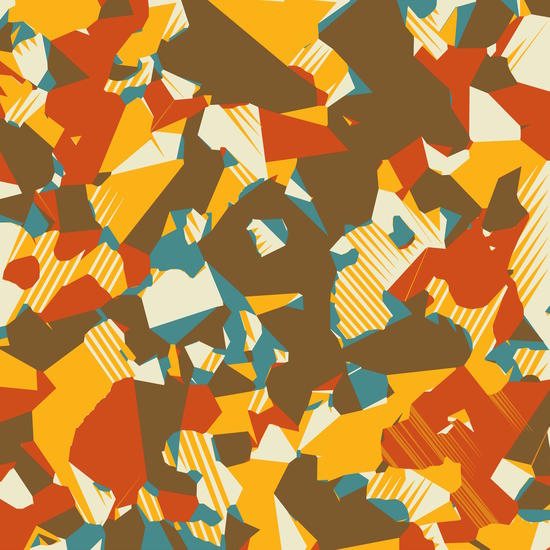 geometric graffiti drawing and painting abstract in brown yellow blue and orange by Timmy333