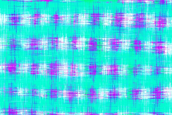 plaid pattern graffiti painting abstract in blue green and pink by Timmy333