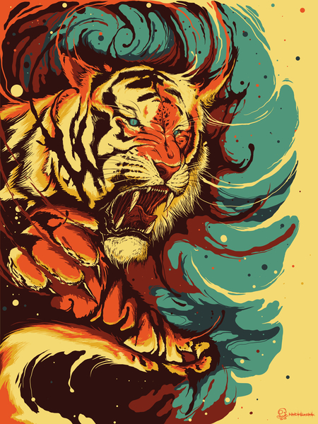 TIgers eyes by MindkillerINK