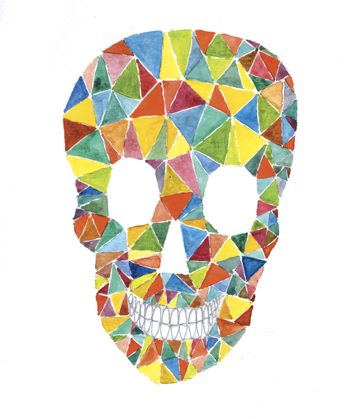 Rainbow Skull by Malixx