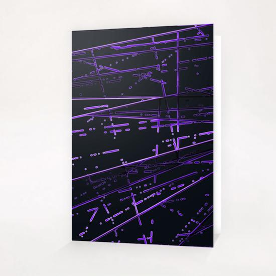 Neon Disco X 0.1 Greeting Card & Postcard by Amir Faysal