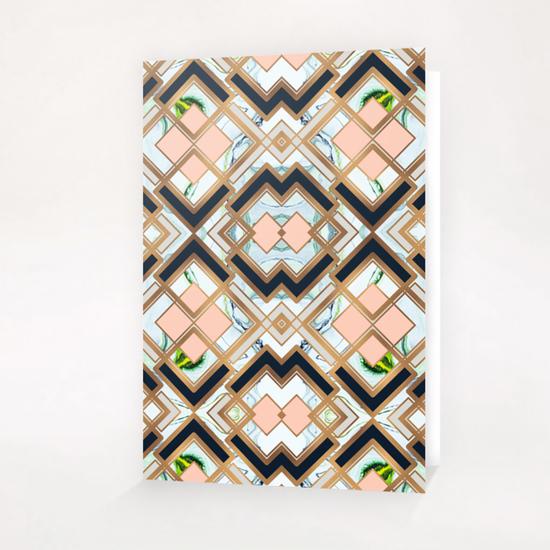 Art deco geometric pattern Greeting Card & Postcard by mmartabc