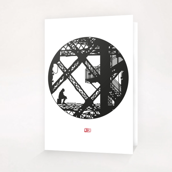 Eiffel tower #4 Greeting Card & Postcard by Denis Chobelet