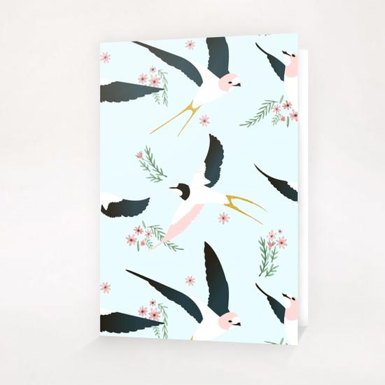 Birds Greeting Card & Postcard by Uma Gokhale