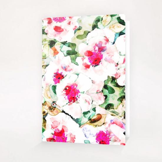 Flower Love Greeting Card & Postcard by Uma Gokhale