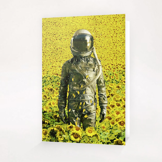 Stranded in the sunflower field Greeting Card & Postcard by Seamless