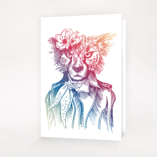 Cute Cheetah Greeting Card & Postcard by Georgio Fabrello