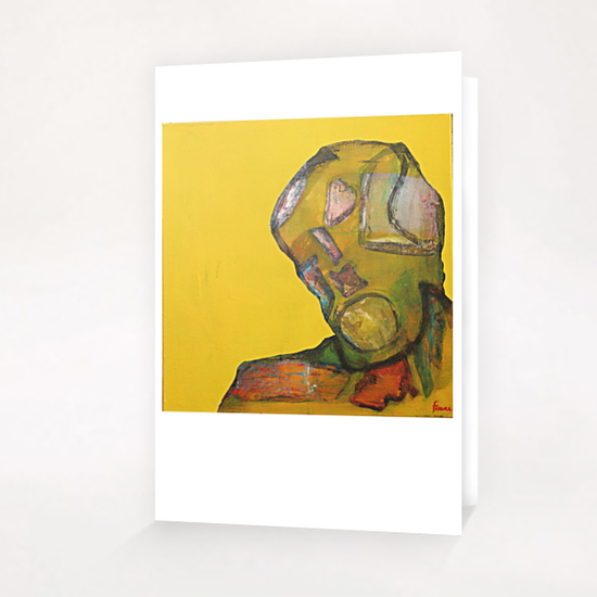 visage Greeting Card & Postcard by Pierre-Michael Faure