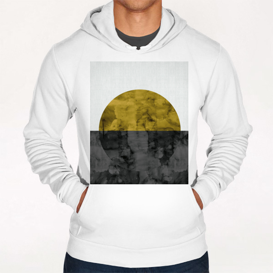 Watercolor landscape geometrica II Hoodie by Vitor Costa