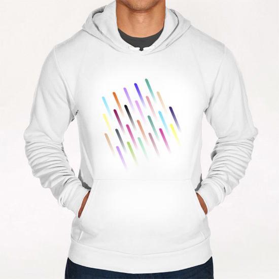 Neon Rain  Hoodie by Amir Faysal