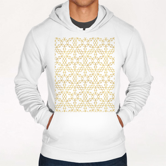 Art Deco Gold  Hoodie by Uma Gokhale