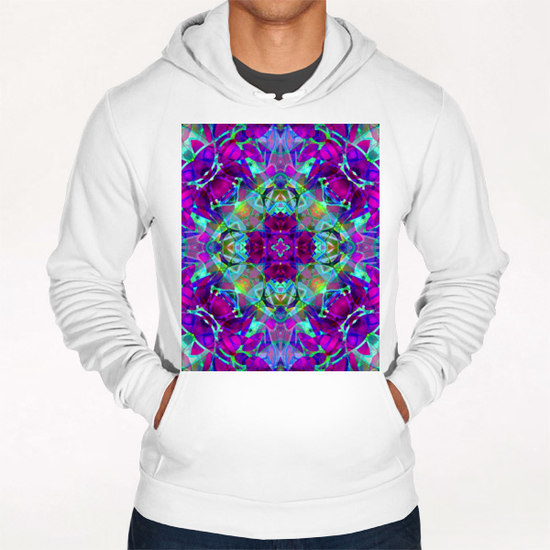 kaleidoscope Floral Abstract G16 Hoodie by MedusArt